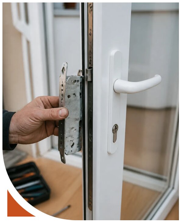 Ремонт замка пластиковой двери в Сарапуле от 2581 р. | Разлок-Срл